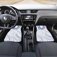 Aloha Lei Onaona Car Mats Navy Blue Hawaiian Tribal Pattern