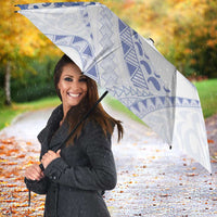 Aloha Lei Onaona Umbrella Navy Blue Hawaiian Tribal Pattern - Polynesian Pride