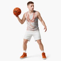 Aloha Lei Onaona Basketball Jersey Red Hawaiian Tribal Pattern - Polynesian Pride