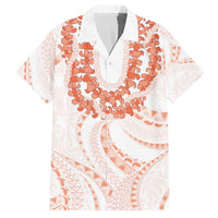 Aloha Lei Onaona Family Matching Off The Shoulder Long Sleeve Dress and Hawaiian Shirt Red Hawaiian Tribal Pattern LT9 Dad's Shirt - Short Sleeve Red - Polynesian Pride