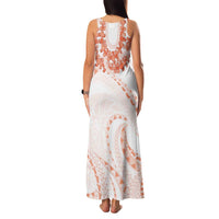 Aloha Lei Onaona Family Matching Tank Maxi Dress and Hawaiian Shirt Red Hawaiian Tribal Pattern LT9 - Polynesian Pride