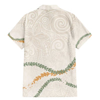 Aloha Lei Mikioi Family Matching Mermaid Dress and Hawaiian Shirt Beige Polynesian Tribal Tatau Pattern LT9 - Polynesian Pride
