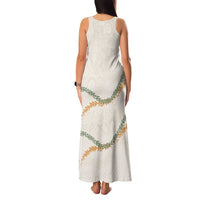 Aloha Lei Mikioi Family Matching Tank Maxi Dress and Hawaiian Shirt Beige Polynesian Tribal Tatau Pattern LT9 - Polynesian Pride