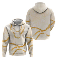 Aloha Lei Mikioi Zip Hoodie Gold Polynesian Tribal Tatau Pattern LT9 - Polynesian Pride