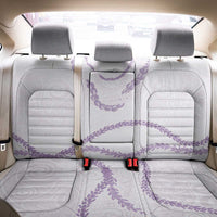 Aloha Lei Mikioi Back Car Seat Cover Purple Polynesian Tribal Tatau Pattern