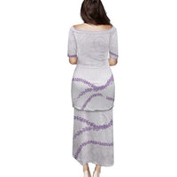 Aloha Lei Mikioi Puletasi Purple Polynesian Tribal Tatau Pattern