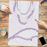 Aloha Lei Mikioi Puzzle Purple Polynesian Tribal Tatau Pattern - Polynesian Pride