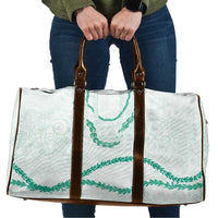 Aloha Lei Mikioi Travel Bag Sage Green Polynesian Tribal Tatau Pattern - Polynesian Pride