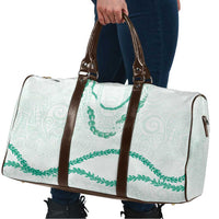 Aloha Lei Mikioi Travel Bag Sage Green Polynesian Tribal Tatau Pattern - Polynesian Pride