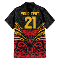 Custom Papua New Guinea Cricket Family Matching Summer Maxi Dress and Hawaiian Shirt PNG Emblem Mix Polyneisan Pattern LT9 - Polynesian Pride