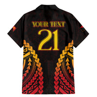 Custom Papua New Guinea Cricket Family Matching Mermaid Dress and Hawaiian Shirt Go Barramundis LT9 - Polynesian Pride