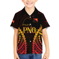 Custom Papua New Guinea Cricket Kid Hawaiian Shirt Go Barramundis