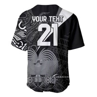 Custom Papua New Guinea Cricket Baseball Jersey Tribal Bird of Paradise Tattoo