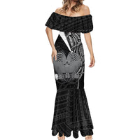 Custom Papua New Guinea Cricket Mermaid Dress Tribal Bird of Paradise Tattoo LT9 - Polynesian Pride