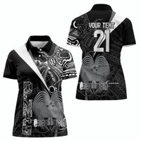 Custom Papua New Guinea Cricket Women Polo Shirt Tribal Bird of Paradise Tattoo LT9 - Polynesian Pride