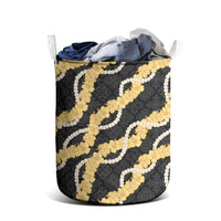 Aloha Melemele Hibiscus Pikake Lei Laundry Basket Hawaiian Quilt Pattern