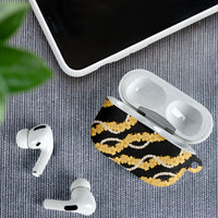 Aloha Melemele Hibiscus Pikake Lei AirPods Case Hawaiian Quilt Pattern