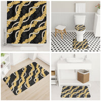 Aloha Melemele Hibiscus Pikake Lei Bathroom Set Hawaiian Quilt Pattern LT9 - Polynesian Pride