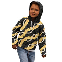 Aloha Melemele Hibiscus Pikake Lei Kid Hoodie Hawaiian Quilt Pattern