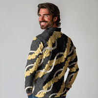Aloha Melemele Hibiscus Pikake Lei Long Sleeve Polo Shirt Hawaiian Quilt Pattern LT9 - Polynesian Pride