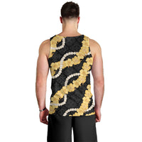 Aloha Melemele Hibiscus Pikake Lei Men Tank Top Hawaiian Quilt Pattern LT9 - Polynesian Pride