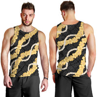 Aloha Melemele Hibiscus Pikake Lei Men Tank Top Hawaiian Quilt Pattern LT9 - Polynesian Pride