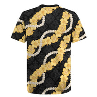 Aloha Melemele Hibiscus Pikake Lei Rugby Jersey Hawaiian Quilt Pattern