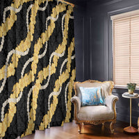Aloha Melemele Hibiscus Pikake Lei Window Curtain Hawaiian Quilt Pattern