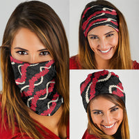 Aloha Ula'ula Hibiscus Pikake Lei Neck Gaiter Hawaiian Quilt Pattern