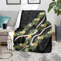 Puakenikeni Anthurium Pikake Lei Blanket Hawaiian Quilt Pattern
