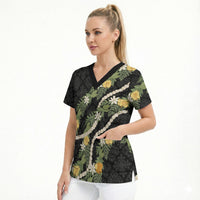 Puakenikeni Anthurium Pikake Lei Scrub Top Hawaiian Quilt Pattern