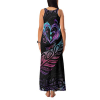 Personalised Your Life Matters Family Matching Tank Maxi Dress and Hawaiian Shirt Suicide Prevention Awareness Semicolon Heart LT9 - Polynesian Pride