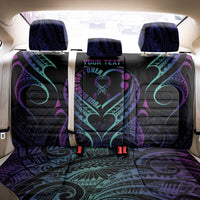Personalised Your Story Isn't Over Back Car Seat Cover Suicide Prevention Awareness Semicolon Heart LT9 - Polynesian Pride
