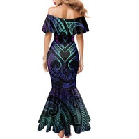 Personalised Your Story Isn't Over Family Matching Mermaid Dress and Hawaiian Shirt Suicide Prevention Awareness Semicolon Heart LT9 - Polynesian Pride