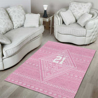 Custom New Zealand Basketball Indigenous Area Rug LT9 - Polynesian Pride