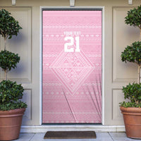 Custom New Zealand Basketball Indigenous Door Cover - Polynesian Pride