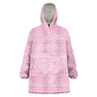 Custom New Zealand Basketball Indigenous Wearable Blanket Hoodie - Polynesian Pride