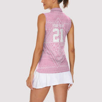 Custom New Zealand Basketball Indigenous Women Sleeveless Polo Shirt - Polynesian Pride
