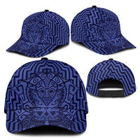 Basketball New Zealand Classic Cap Blue Maori Ta Moko Indigenous - Polynesian Pride