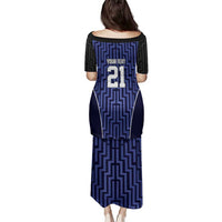 Custom Basketball New Zealand Family Matching Puletasi and Hawaiian Shirt Blue Maori Ta Moko Indigenous LT9 - Polynesian Pride