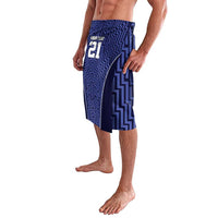 Custom Basketball New Zealand Lavalava Blue Maori Ta Moko Indigenous - Polynesian Pride