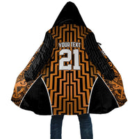 Custom Basketball New Zealand Cloak Gold Maori Ta Moko Indigenous - Polynesian Pride