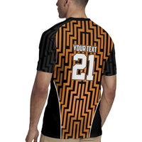 Custom Basketball New Zealand Rugby Jersey Gold Maori Ta Moko Indigenous - Polynesian Pride