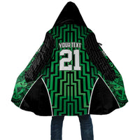 Custom Basketball New Zealand Cloak Green Maori Ta Moko Indigenous - Polynesian Pride