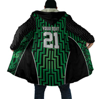 Custom Basketball New Zealand Cloak Green Maori Ta Moko Indigenous - Polynesian Pride