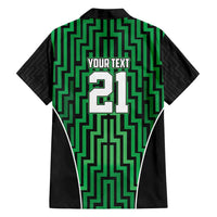 Custom Basketball New Zealand Family Matching Summer Maxi Dress and Hawaiian Shirt Green Maori Ta Moko Indigenous LT9 - Polynesian Pride