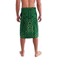 Custom Basketball New Zealand Lavalava Green Maori Ta Moko Indigenous - Polynesian Pride