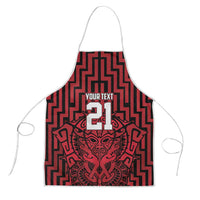 Custom Basketball New Zealand Apron Red Maori Ta Moko Indigenous LT9 Red - Polynesian Pride