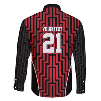 Custom Basketball New Zealand Family Matching Short Sleeve Bodycon Dress and Hawaiian Shirt Red Maori Ta Moko Indigenous LT9 - Polynesian Pride