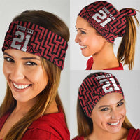 Basketball New Zealand Neck Gaiter Red Maori Ta Moko Indigenous LT9